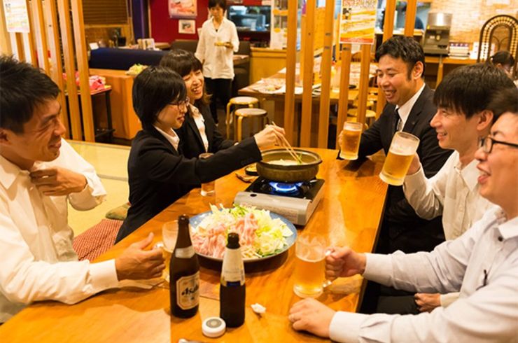 皆で宴会